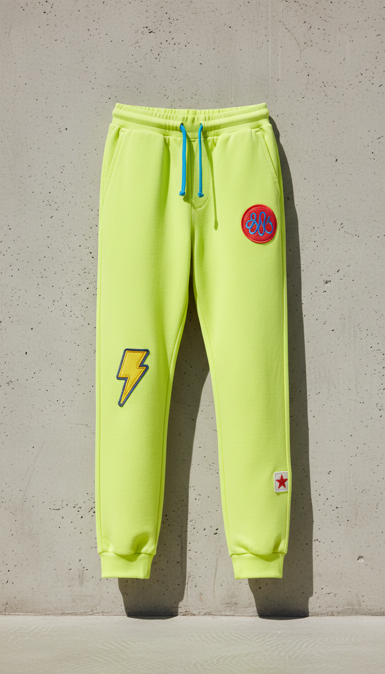 Jogger Pants Bold Color Block