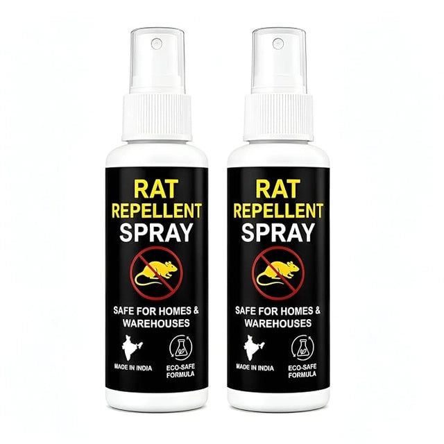 Rat Repellent Spray 100 ML Each | Indoor Pest Control Spray for Home, Kitchen, Office & Store Room | Safe for Daily Use, Easy to Apply, Pack of 2