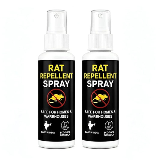 Rat Repellent Spray 100 ML Each | Indoor Pest Control Spray for Home, Kitchen, Office & Store Room | Safe for Daily Use, Easy to Apply, Pack of 2