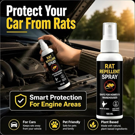 Rat Repellent Spray 100 ML Each | Indoor Pest Control Spray for Home, Kitchen, Office & Store Room | Safe for Daily Use, Easy to Apply, Pack of 2