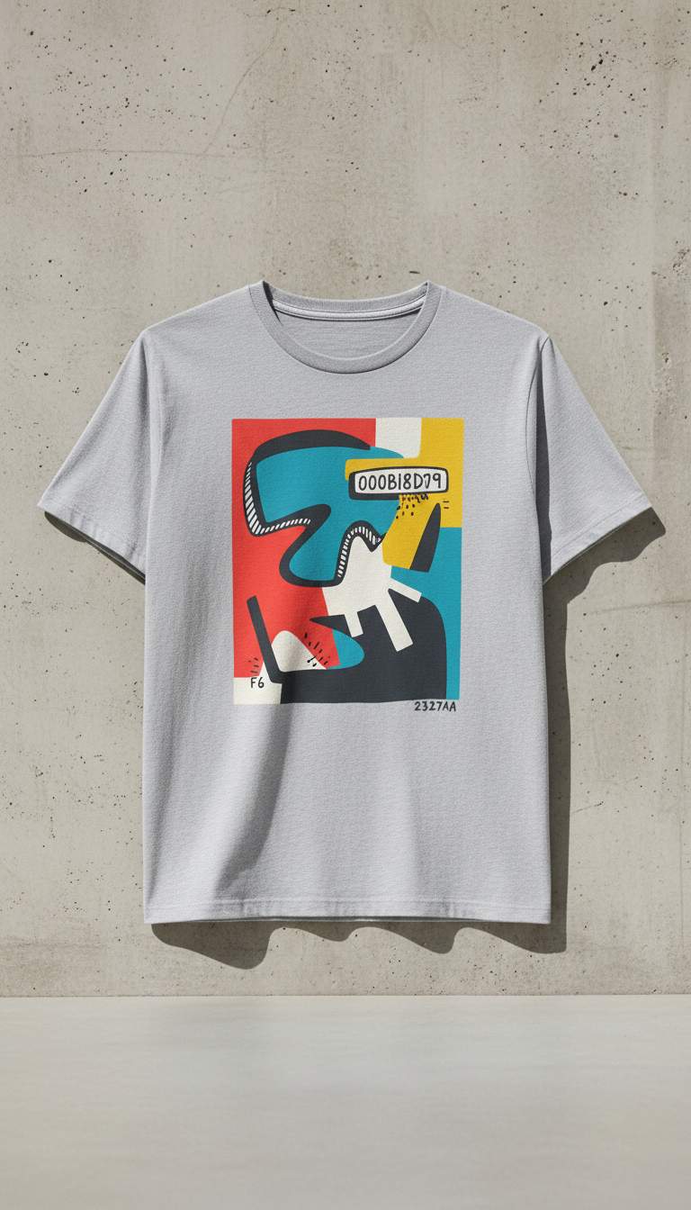 Cotton Graphic T-Shirt Statement Print